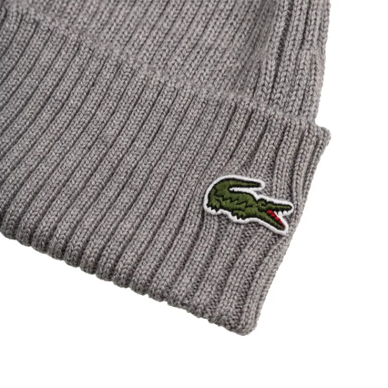 Lacoste Beanies|Alle Anzeigen*Rib Knit Beanie Grey Chine