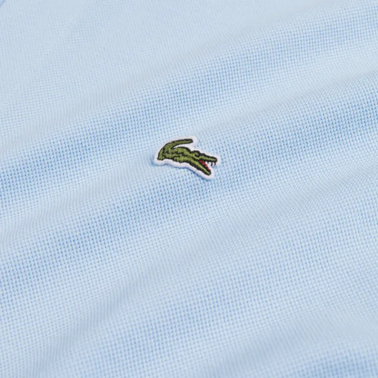 Lacoste Chemises*Slim Fit Cotton Piqué Shirt Pale Blue