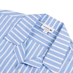 Lacoste Chemises*Striped Relaxed Fit Shirt White / Blue