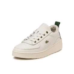 Lacoste Sneakers En Cuir|Baskets Décontractées Terrace*Umpire Off White / Dark Green