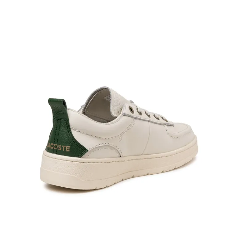 Lacoste Sneakers En Cuir|Baskets Décontractées Terrace*Umpire Off White / Dark Green