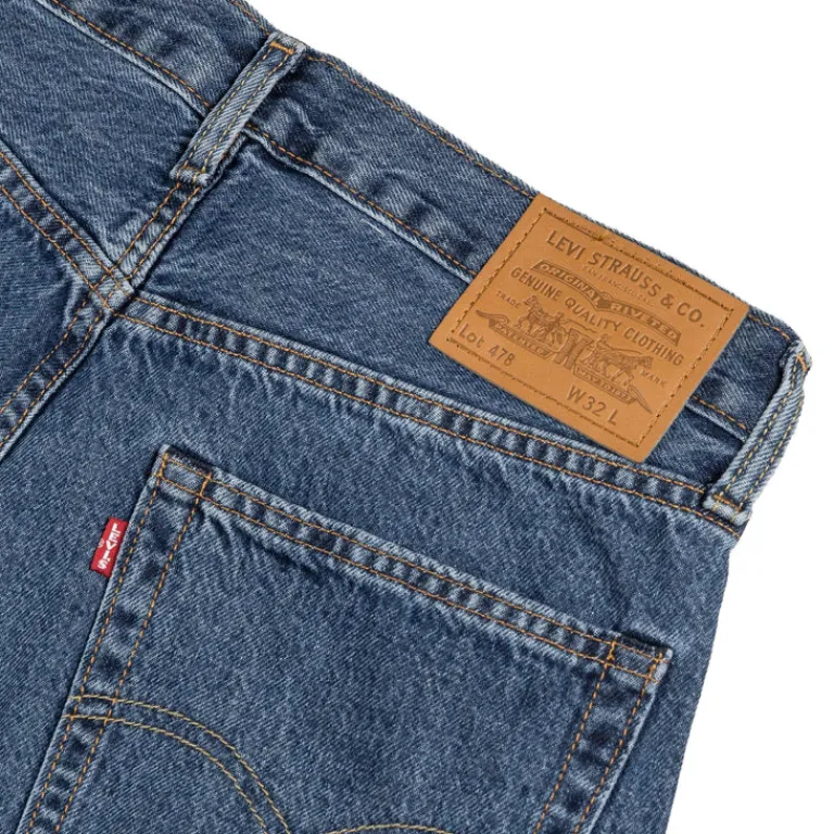 Levi's Shorts*478 Baggy Capri Song Of The Year Blue