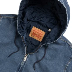 Levi's Gilets*Portrero Denim Hoodie Blue