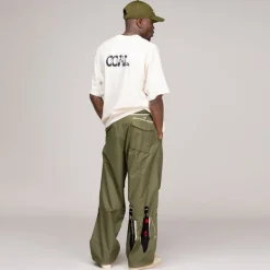 Maharishi Pantalons*x Jean-Michel Basquiat Nu-Nile Loose Snopants Olive