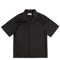 Marni Chemises*Big Confetti Cotton Jacquard Shirt Black