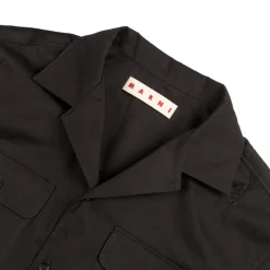 Marni Chemises*Big Confetti Cotton Jacquard Shirt Black