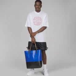 Marni T-Shirts*Circular Logo T-Shirt Lily White