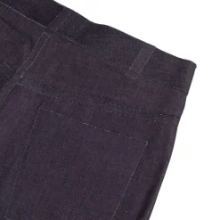Marni Shorts*Deep Blue Stretch Denim Trompe L'oeil Bermuda-Short Blublack