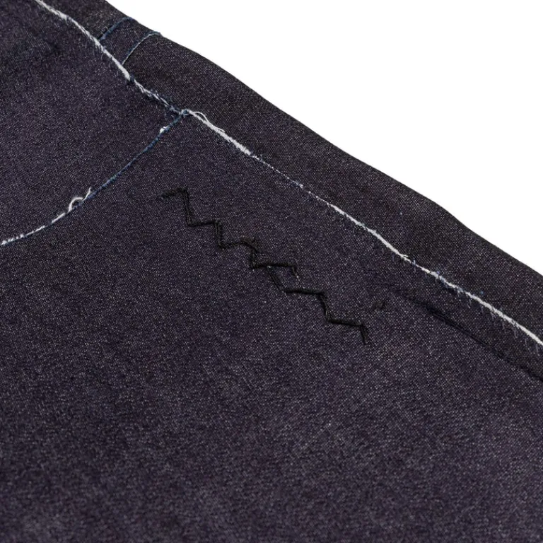 Marni Shorts*Deep Blue Stretch Denim Trompe L'oeil Bermuda-Short Blublack