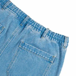 Marni Shorts*Denim Shorts With Patch Detail Cobalt