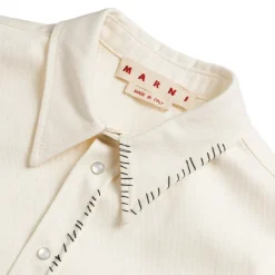Marni Chemises*Drill Shirt Lily White