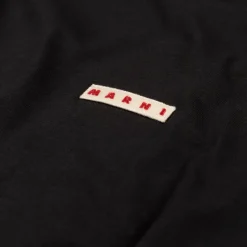 Marni T-Shirts*Logo Patch T-Shirt Black
