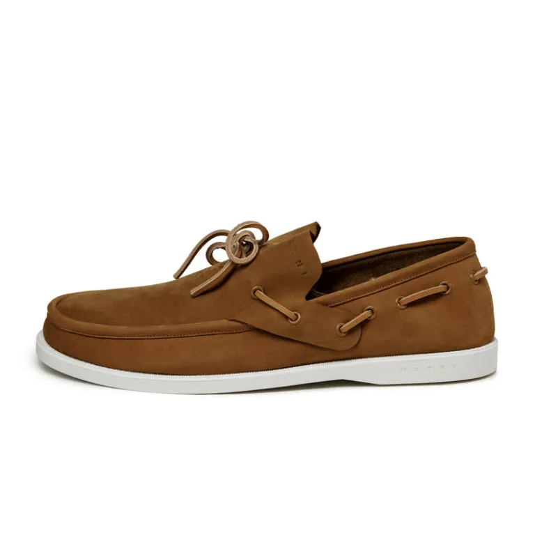 Marni Sneakers En Cuir*Moccasin Tobacco