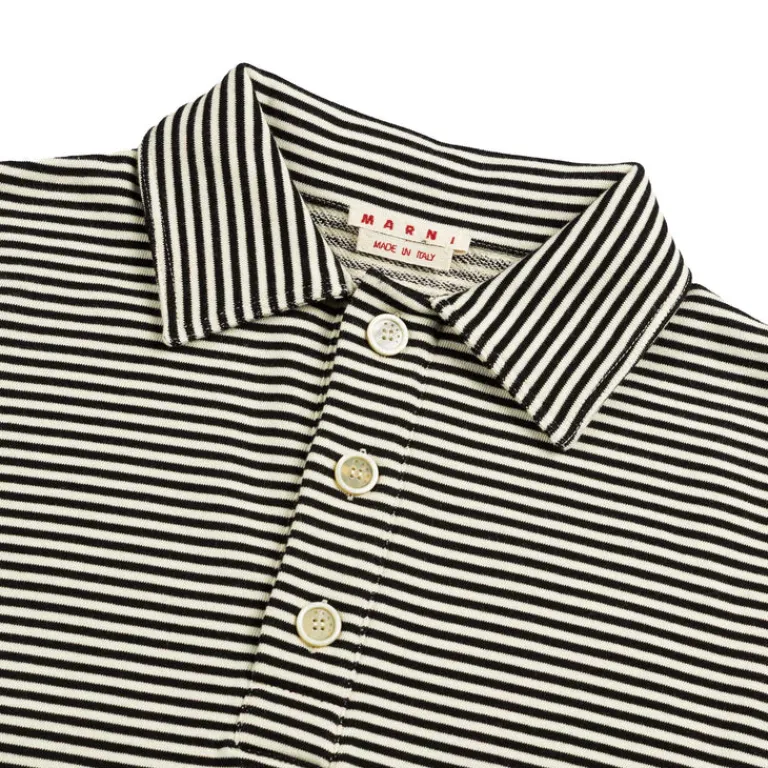 Marni Pullover*Striped Yarn Dyed Sweatshirt Black
