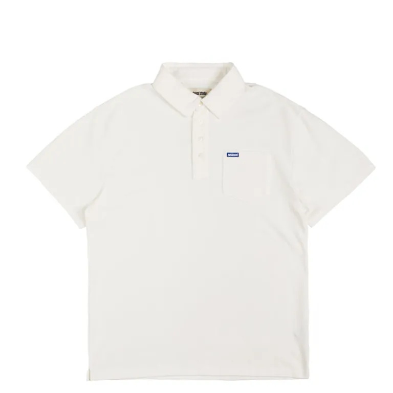 Metalwood T-Shirts*Airy Pocket Polo White