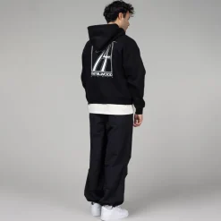 Metalwood Sweats À Capuche*Club 74 Zip Hooded Sweatshirt Black