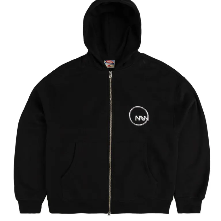 Metalwood Sweats À Capuche*Club 74 Zip Hooded Sweatshirt Black
