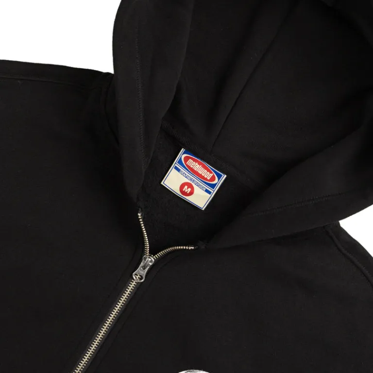 Metalwood Sweats À Capuche*Club 74 Zip Hooded Sweatshirt Black