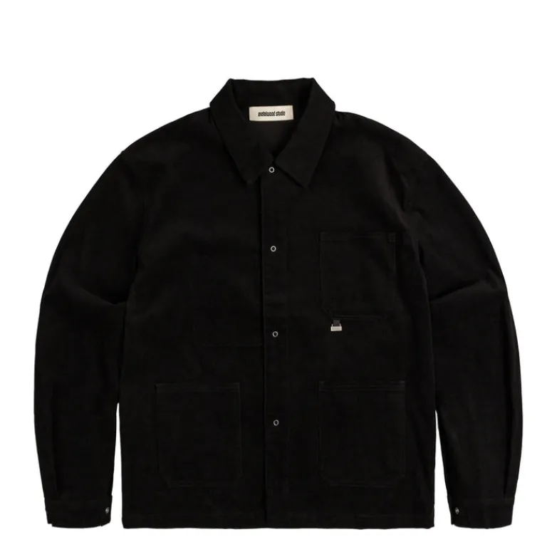 Metalwood Chemises*Corduroy Overshirt Black