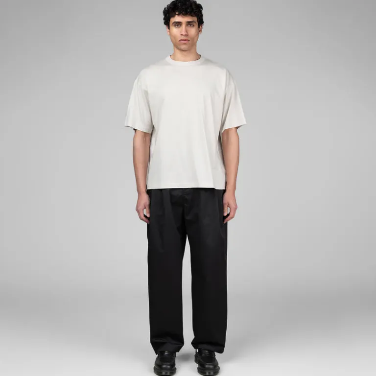 Metalwood Survêtements*Elastic Waist Baggy Pant Black