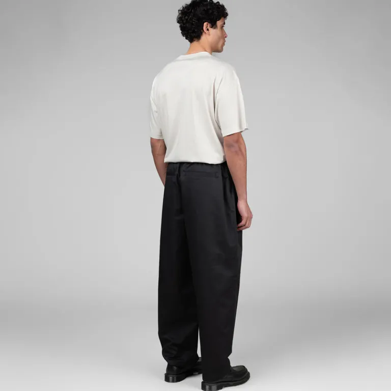 Metalwood Survêtements*Elastic Waist Baggy Pant Black