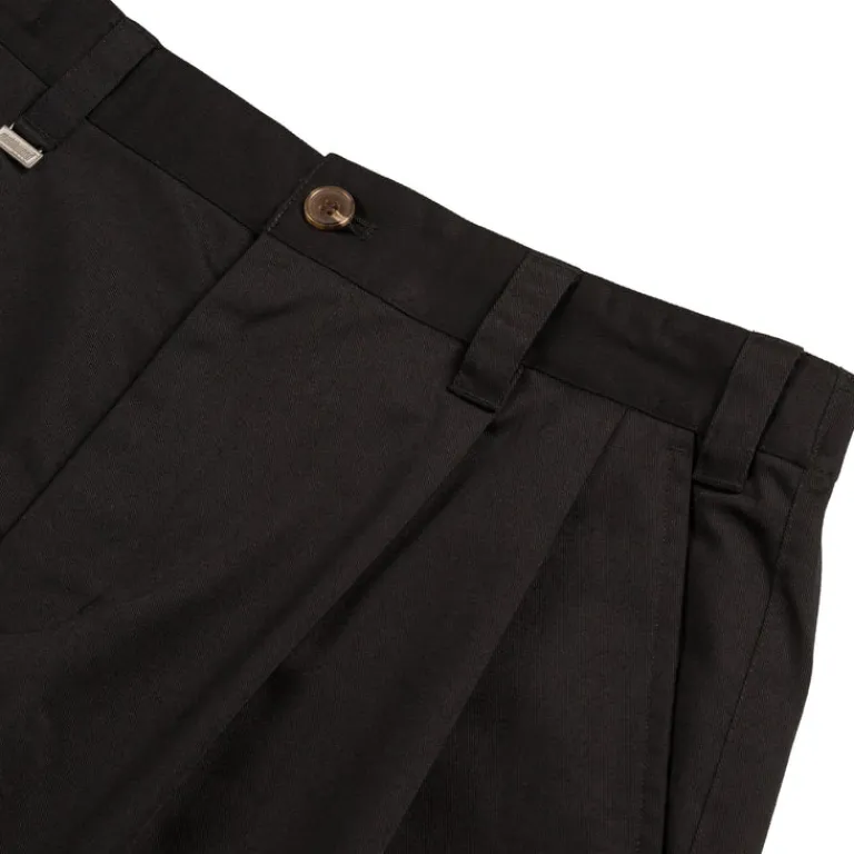 Metalwood Survêtements*Elastic Waist Baggy Pant Black