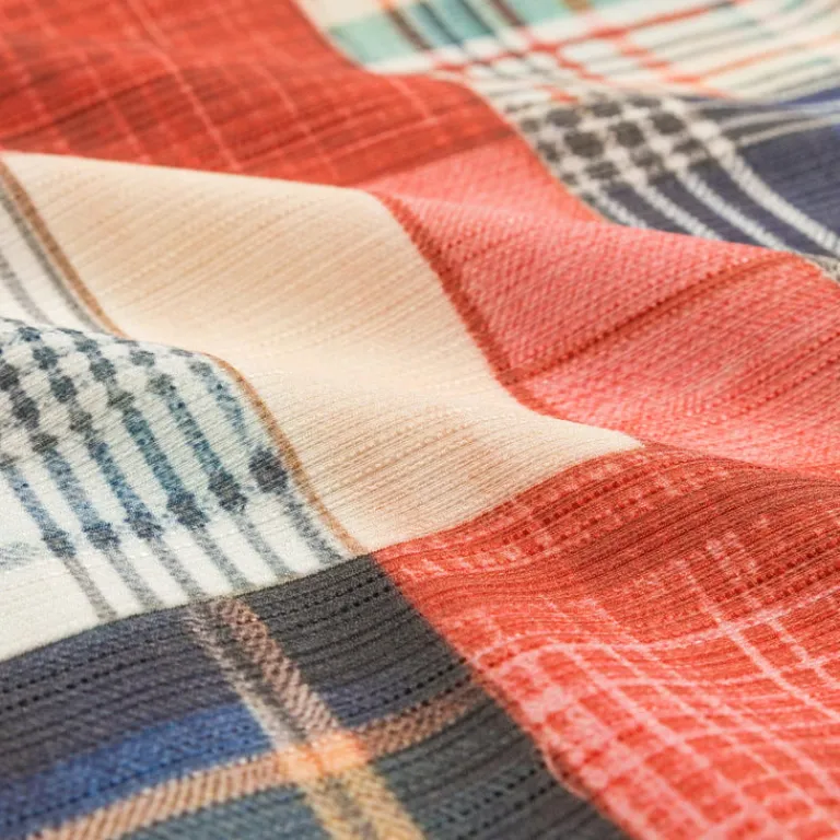 Metalwood Chemises*Madras Patch Explorer Shirt Multicolor