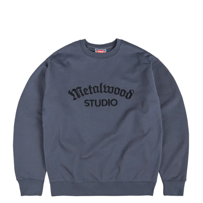 Metalwood Pullover*Medieval Crewneck Sweatshirt Midnight