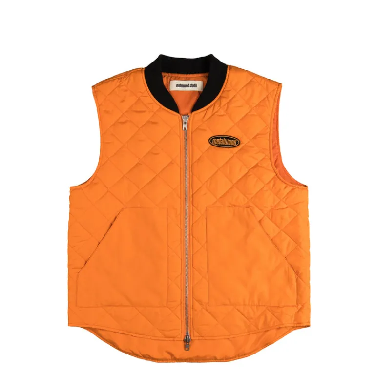 Metalwood Vestes*Padded Vest Orange