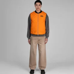 Metalwood Vestes*Padded Vest Orange