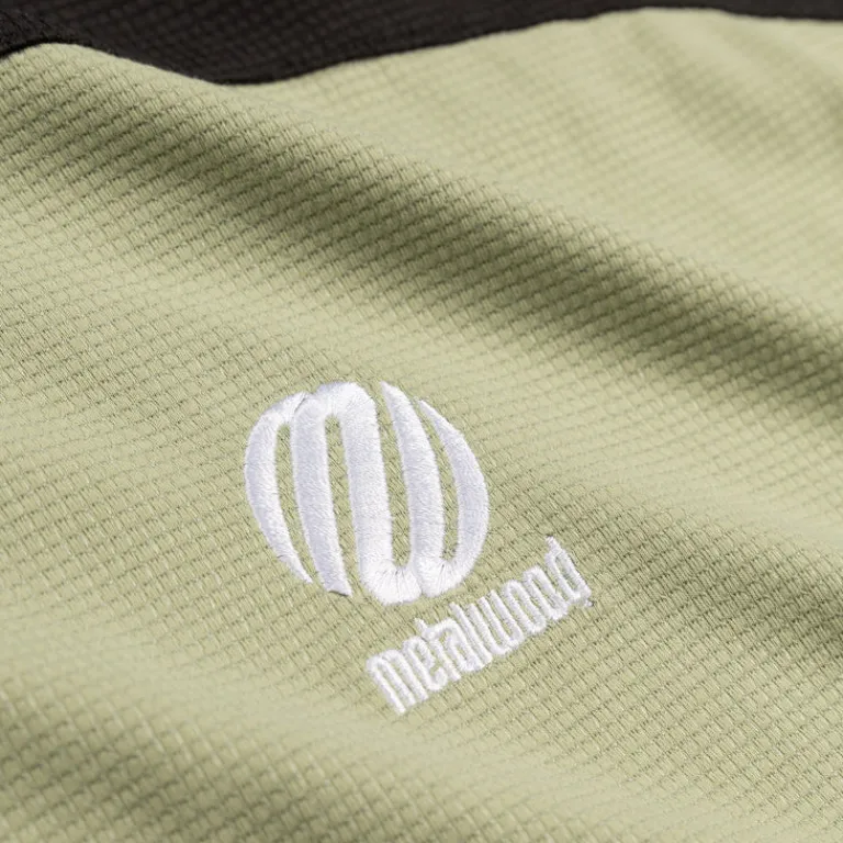 Metalwood T-Shirts*Paneled Poly Top Mint