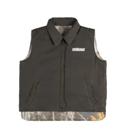 Metalwood Vestes*Poly Filled Reversible Vest Fatigue Green