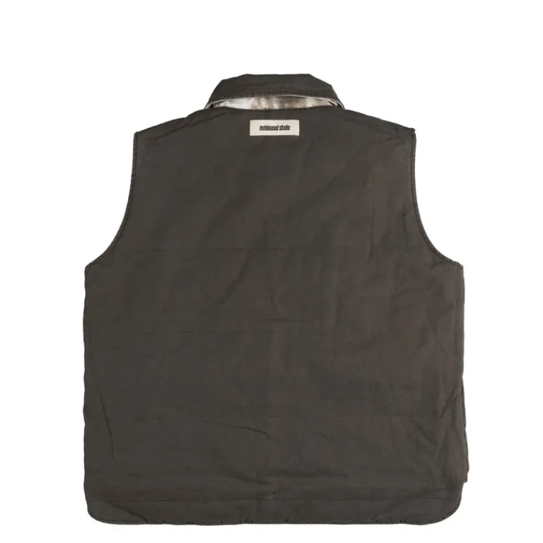 Metalwood Vestes*Poly Filled Reversible Vest Fatigue Green