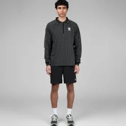 Metalwood T-Shirts*Ribbed LS Polo Black