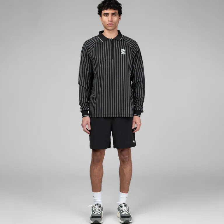 Metalwood T-Shirts*Ribbed LS Polo Black
