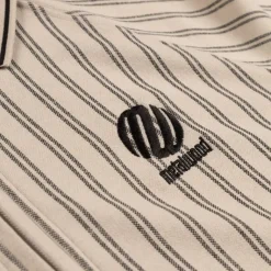 Metalwood T-Shirts*Ribbed LS Polo Tan