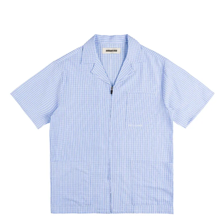 Metalwood Chemises*Textured Caddie Shirt Blue