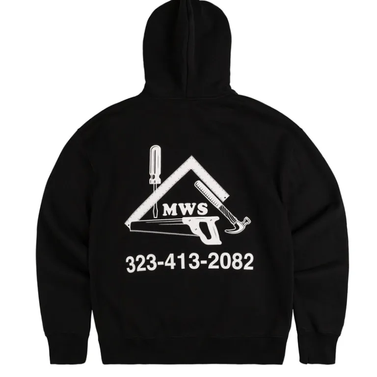 Metalwood Sweats À Capuche*Workshop Hooded Sweatshirt Black