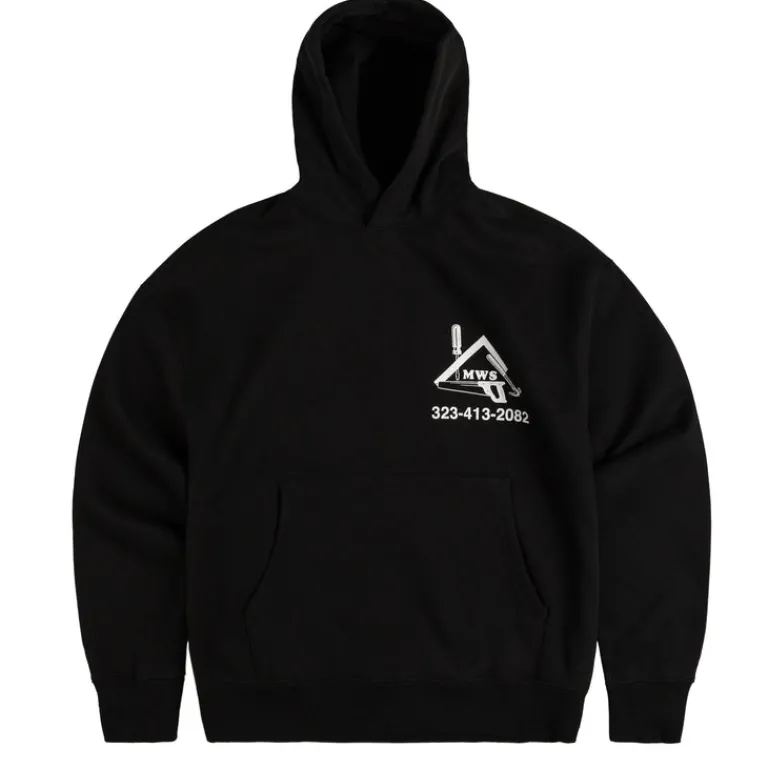 Metalwood Sweats À Capuche*Workshop Hooded Sweatshirt Black