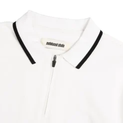 Metalwood T-Shirts*World Class Zip Polo White