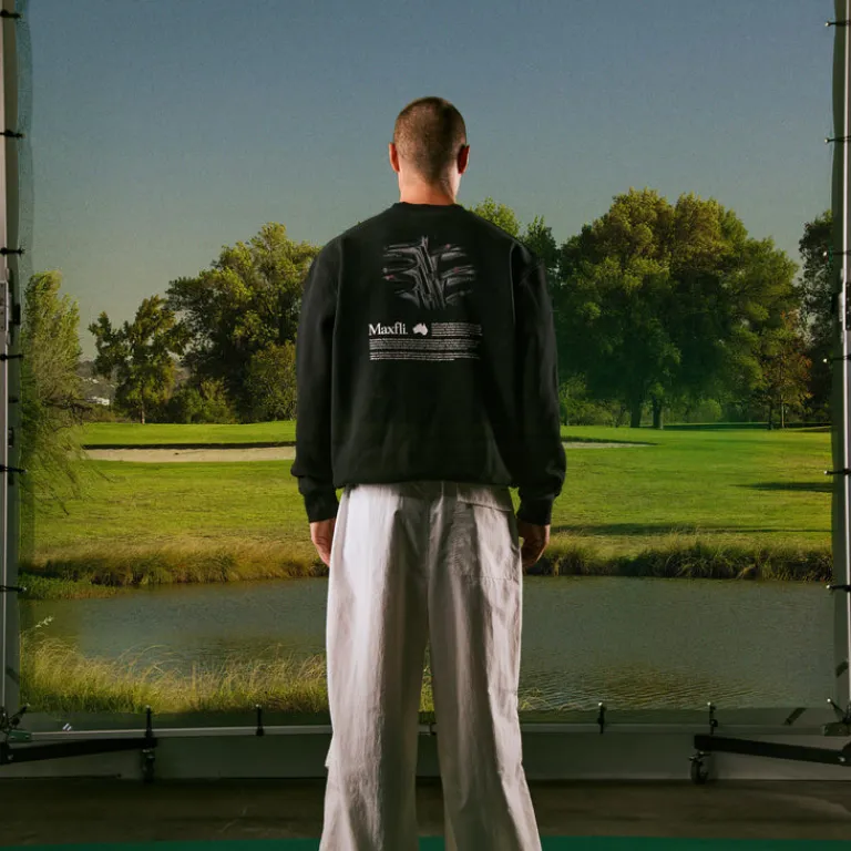 Metalwood Pullover*x Maxfli Aussie Blades Crewneck Black