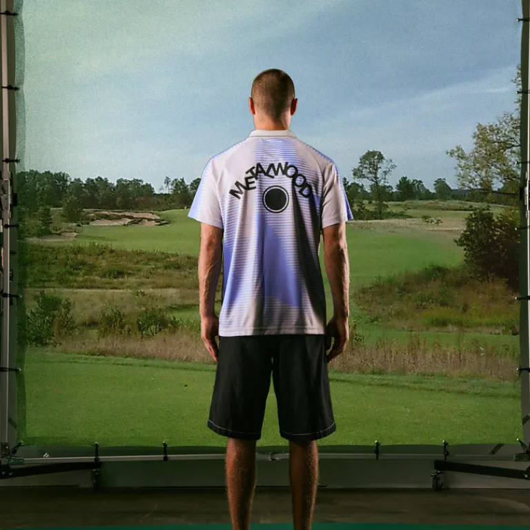 Metalwood T-Shirts*x Maxfli Statue Polo Ice