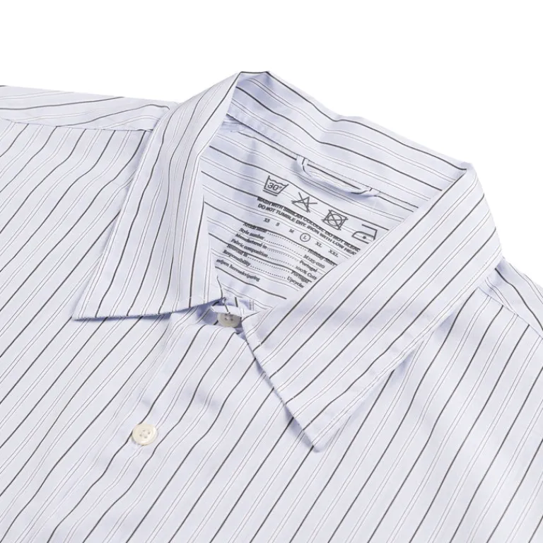 mfpen Chemises*Holiday Shirt Light Blue Banker Stripe