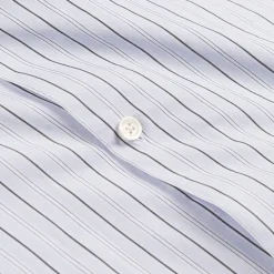 mfpen Chemises*Holiday Shirt Light Blue Banker Stripe
