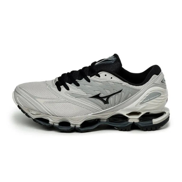 Mizuno Sneakers Végétaliens|Sneakers Blancs*Wave Prophecy LS Silver Cloud / Black / Opal Gray