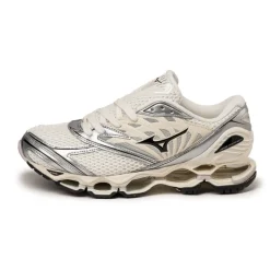 Mizuno Sneakers En Cuir|Chaussures De Running Retro*Wave Prophecy LS *Anodized* Pristine / Black / Silver