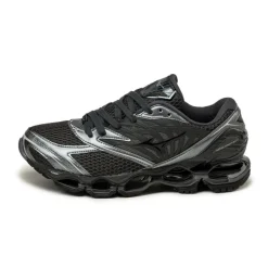 Mizuno Sneakers En Cuir|Chaussures De Running Retro*Wave Prophecy LS *Anodized* Black Sand / Black / Metallic Gray