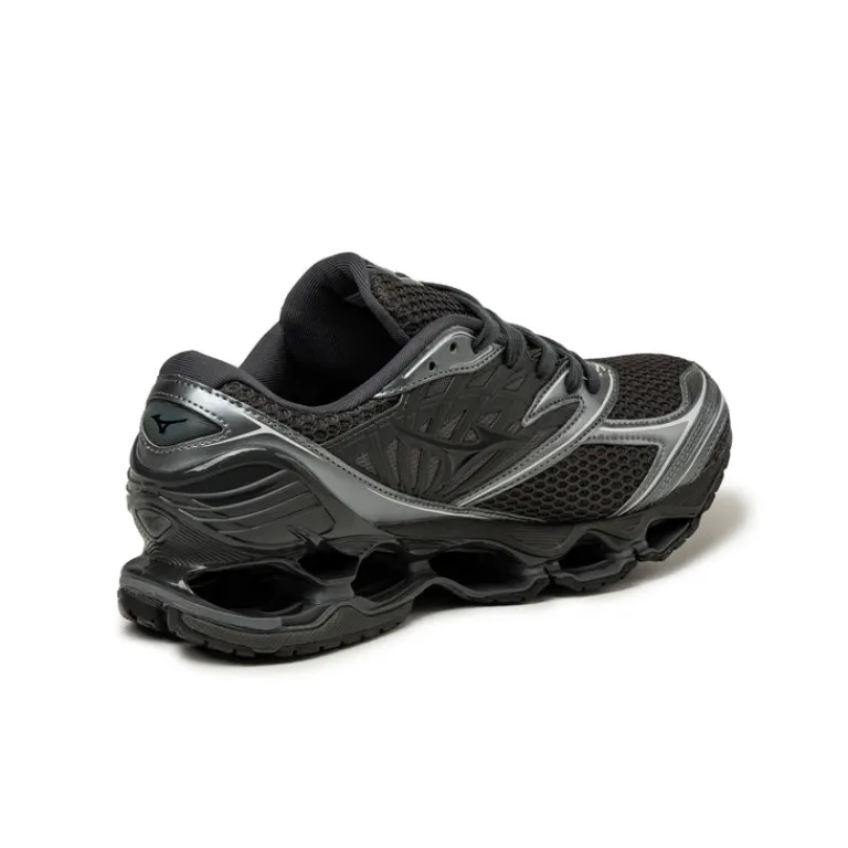 Mizuno Sneakers En Cuir|Chaussures De Running Retro*Wave Prophecy LS *Anodized* Black Sand / Black / Metallic Gray