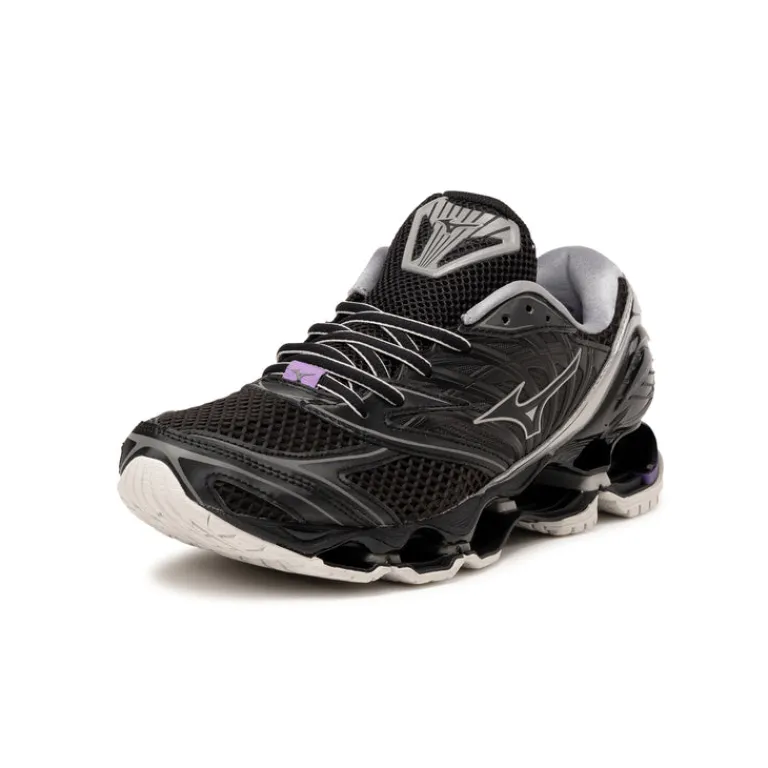Mizuno Sneakers En Cuir|Chaussures De Running Retro*Wave Prophecy LS *Millennium* Black / Silver / Purple Haze