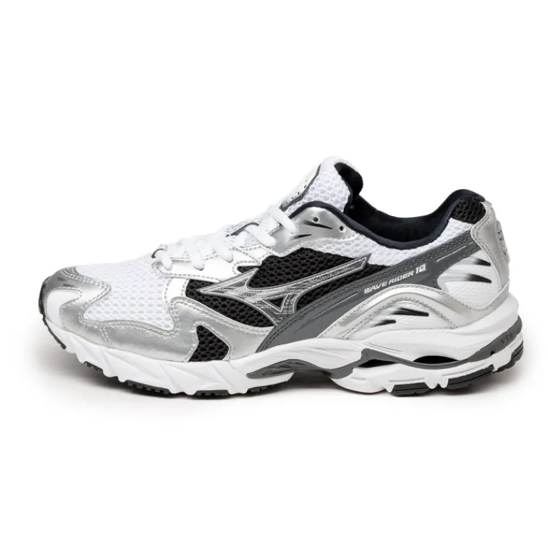 Mizuno Sneakers En Cuir|Sneakers Blancs*Wave Rider 10 White / Silver / Black